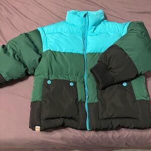 Lego Teal and Green Puffer Jacket